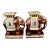 Hollywood Regency Ceramic Elephant Side Tables - A Pair For Sale