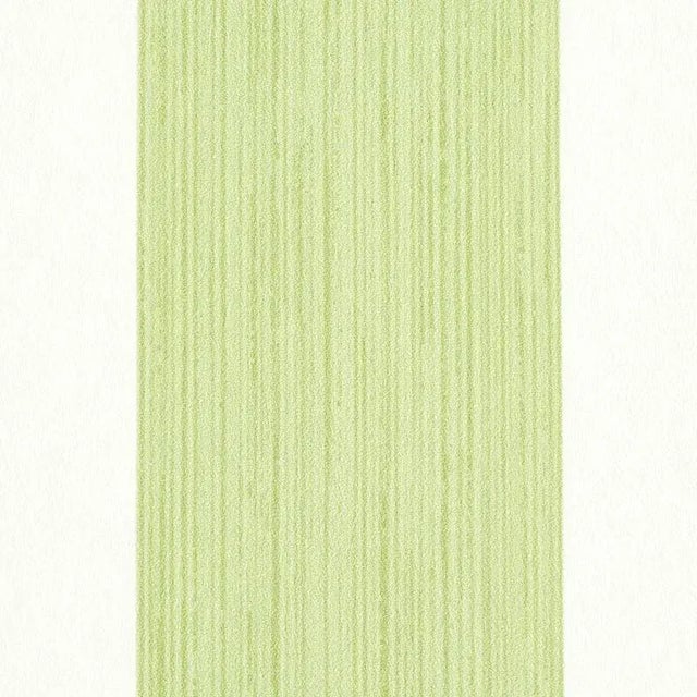 Transitional Schumacher Edwin Stripe Wide Wallpaper in Leaf For Sale - Image 3 of 3