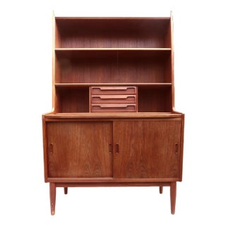 High Teak Secretary from the Larsen Brothers, Denmark, 1960s For Sale