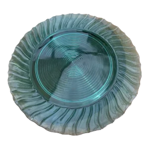 Vintage Jeannette Ultramarine Cake Plate