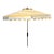 Outdoor Maui Single Scallop Striped 9ft Crank Push Button Tilt Umbrella - Orange For Sale
