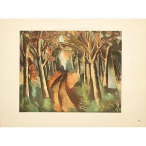 1947 After M. Vlaminck "Woods Near Jonchère", First Edition Period Parisian Offset Lithograph