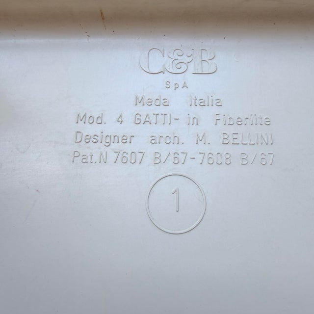 Quattro Gatti Stacking Side Tables by Mario Bellini for C&b Italia, 1960s, Set of 4 For Sale - Image 10 of 10
