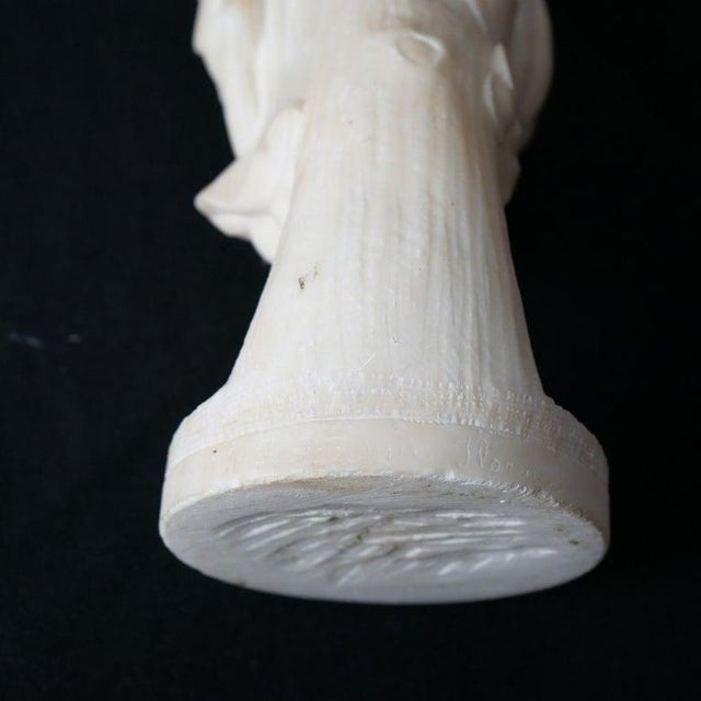 Classical Alabaster Sculpture of a Woman by P. Bazzanti, Florence 19thC For Sale - Image 18 of 18