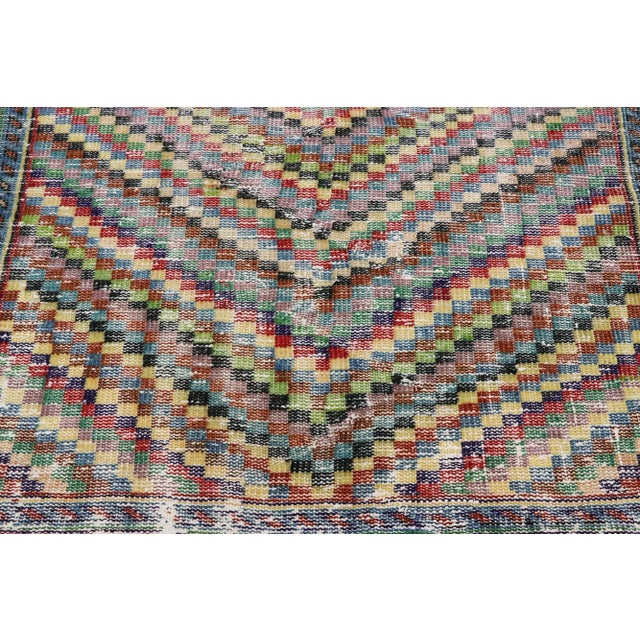 Mid 20th Century Vintage Turkish Sivas Rug, 04'01 X 07'05 For Sale - Image 5 of 10
