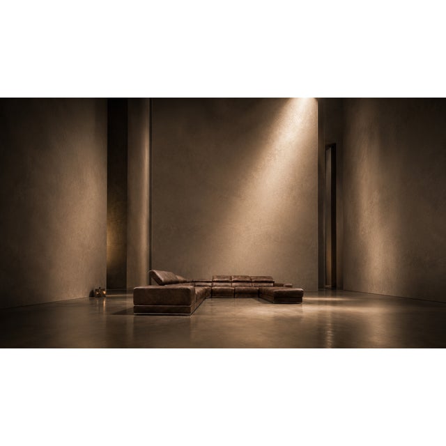 LOOM Earthline Modular Leather Sectional The LOOM Earthline Modular Leather Sectional is a one-of-one studio piece defined...