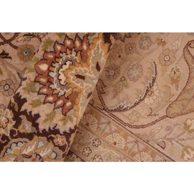 Textile Boho Chic Persian Pak-Persian Taupe/Brown Wool Rug - 7'11'' X 10'2'' For Sale - Image 7 of 9
