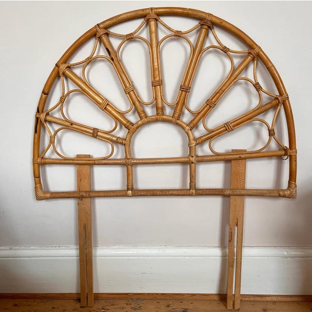 Mid-Century Bamboo Single Headboard For Sale - Image 11 of 11