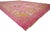 60660 Vintage Modern Colorful Pink Turkish Oushak Rug, 10’09x 15’00. Like a garden in bloom beneath Anatolia’s spring sun,...