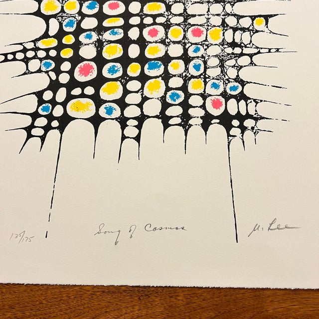 M. Lee “Song of Cosmos” Lithograph Print Signed For Sale - Image 4 of 12