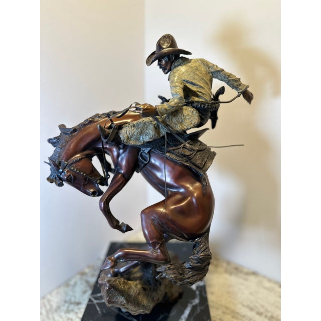 1990s Austin Barton “Attitude Adjustment” Signed Limited Edition Bronze Sculpture | 1995 For Sale - Image 5 of 18