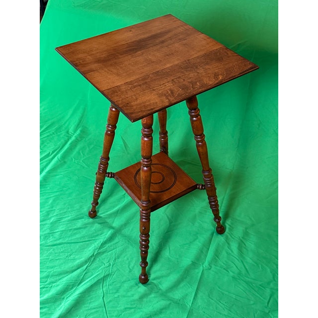 Brown 1800s Austrian Made Plant Stand Parlor Table. Antique and Masterfully Restored by Legacy and Lacquer. For Sale - Image 8 of 9