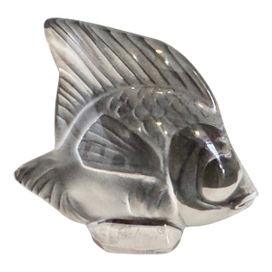 Lalique Clear Crystal Fish Figurine