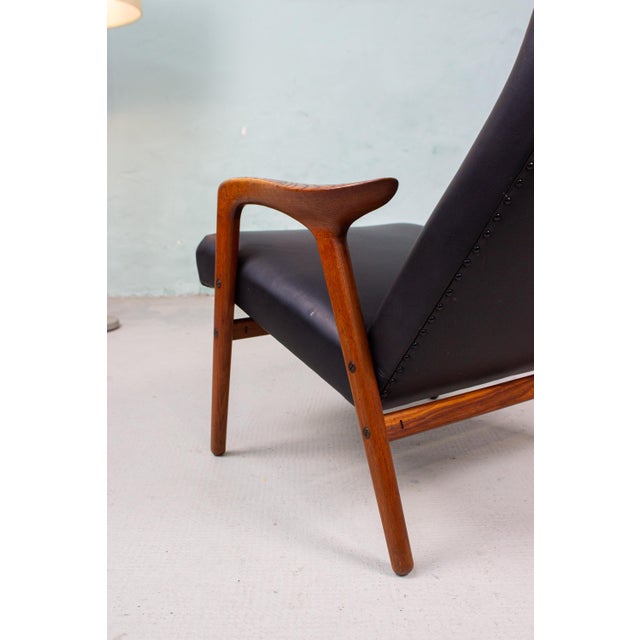 Black Vintage Easy Chair by Yngve Ekström, 1960s For Sale - Image 8 of 18