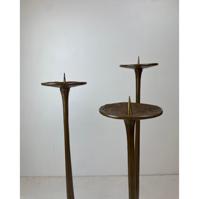 Brutalist Floor Candleholder by Michael Harjes, Germany, 1960 For Sale - Image 10 of 15