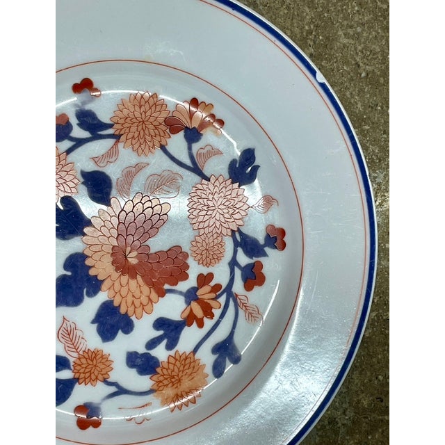 Fitz and Floyd Vintage Fitz and Floyd "Imari Peony" 9.5" Plates - Set of 4 For Sale - Image 4 of 4