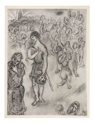 Marc Chagall, Phllétas' Lesson, Photogravure, 1960