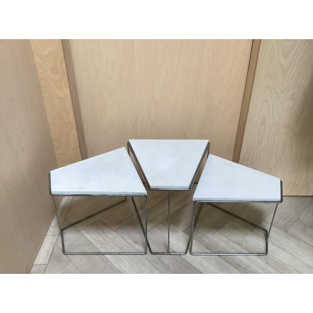 Hein Stolle Vintage Nesting Table Set by Hein Stolle, 1950, Set of 3 For Sale - Image 4 of 9