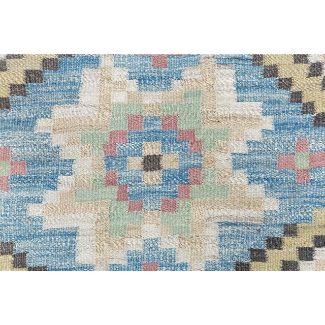 Beige Doris Leslie Blau Mid-20th century Swedish Handmade Wool Rug For Sale - Image 8 of 10