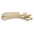 Cream Leather Corner Sofa from Loop For Sale - Image 5 of 18