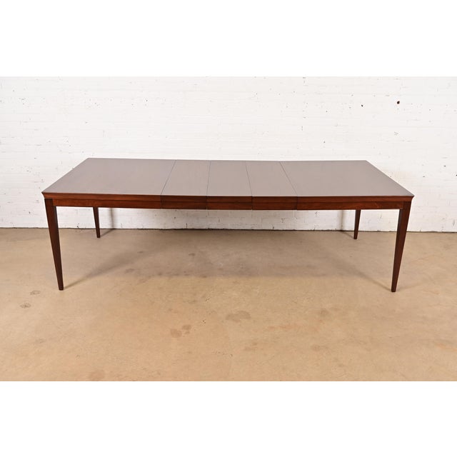 French Drexel French Regency Louis XVI Mahogany Extension Dining Table, Newly Refinished For Sale - Image 3 of 15