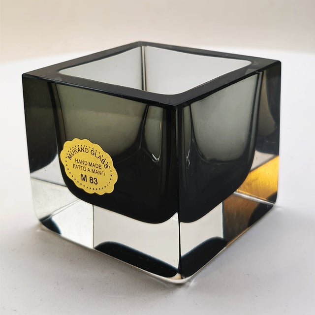 Flavio Poli Vintage Square Ashtray in Handcrafted Murano Glass by Flavio Poli for Seguso, 1960s For Sale - Image 4 of 7