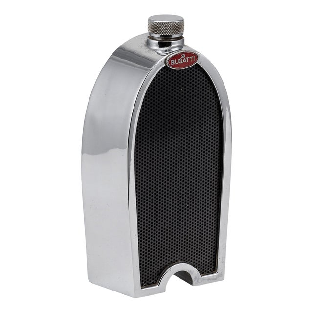 Vintage 20th Century Bugatti Radiator Grille Decanter by Ruddspeed, England, 1970s For Sale