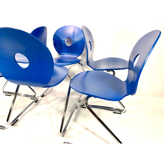 Pantoflex Cantilever Chairs by Verner Panton for VS, 1990s, Set of 6 For Sale - Image 18 of 18