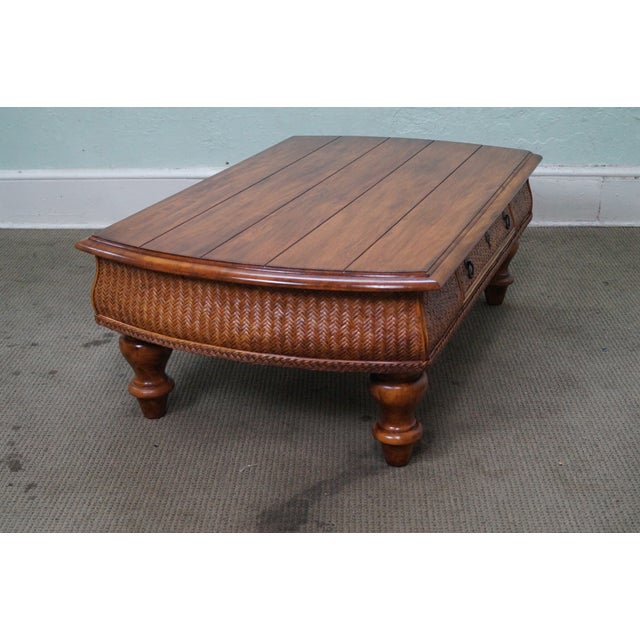 Tommy Bahama for Lexington Rattan Coffee Table Chairish