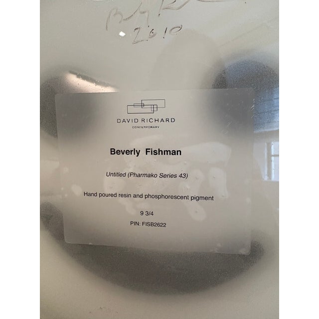 Plastic Exhibited Beverly Bev Fishman Smiley Face Resin Wall Sculpture With Phosphorescent Pigment, Signed, 2010, David Richard Gallery For Sale - Image 7 of 12