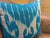 Sky Blue 1990s Handwoven Vertical Stripe Pilow Cover For Sale - Image 8 of 11