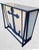 1980s Vintage Customized One of a Kind Coastal Nautical Navy White Anchor Dry Bar For Sale - Image 5 of 11