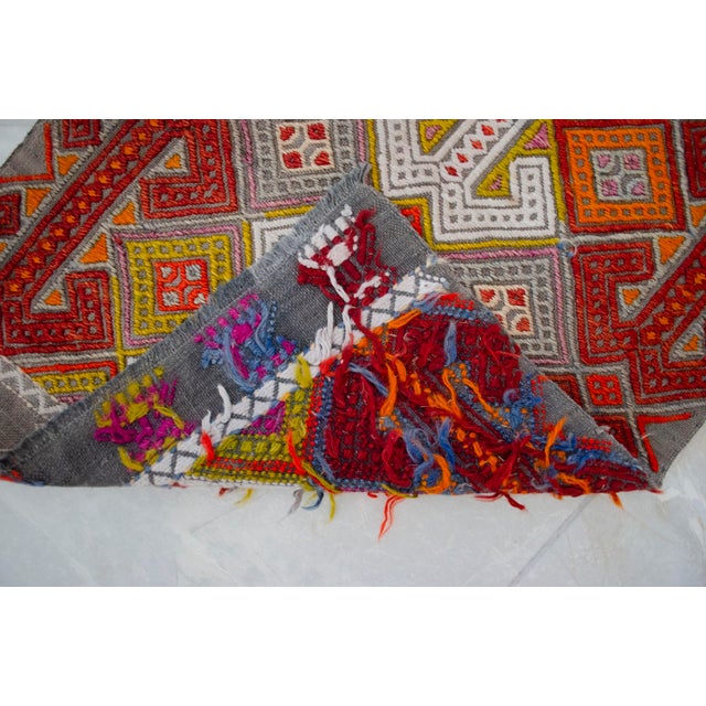 Hand-Made Braided Turkish Small Rug Jajim Kilim - 1′7″ × 2′9″ For Sale - Image 9 of 9