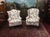 Wood Vintage Wingback Chairs, the Pair For Sale - Image 7 of 17