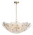Holly Glass Disc Chandelier, Clear For Sale