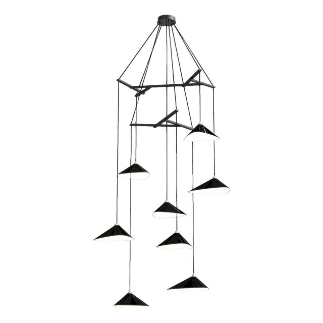 Emily V8 Group in High Gloss Paint Pendant Light from Moss Objects For Sale
