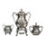Antique Meriden Britannia Victorian Silverplate Samovar Garniture Set, 3 Pieces For Sale
