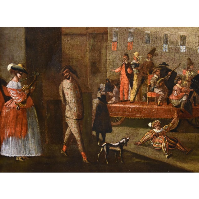 Workshop of Michelangelo Cerquozzi, Carnival Rome Piazza Colonna, 1640, Oil on Canvas For Sale - Image 13 of 18