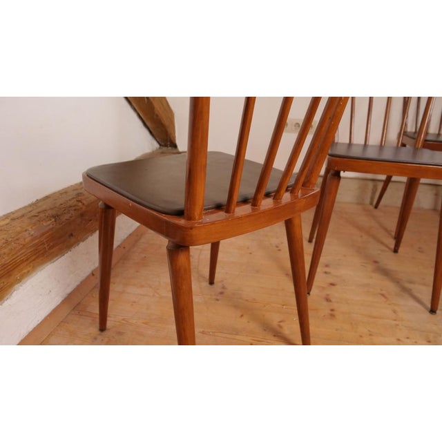 Austro Rung Chairs from Wiesner Hager, Austria, 1950s, Set of 4 For Sale - Image 17 of 18