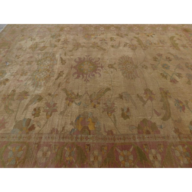 Vintage Hand Knotted Turkish Rug 8'10"x 11'10" For Sale - Image 9 of 13