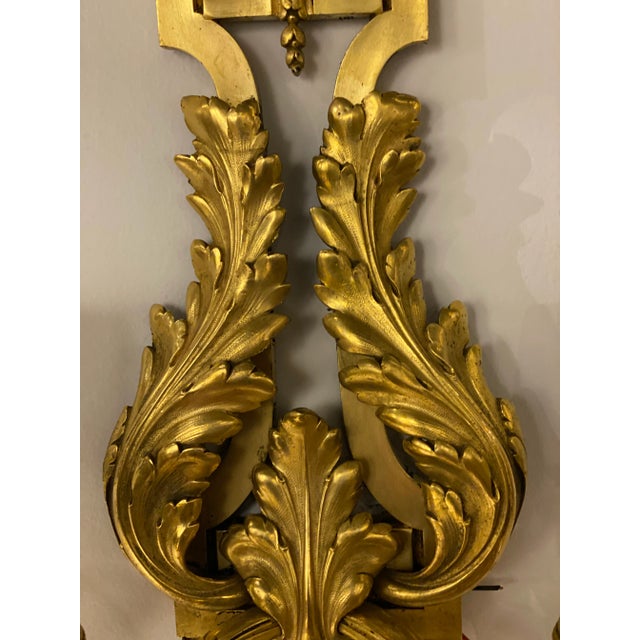 1900's Neoclassic Caldwell Leaves Design Sconces For Sale In New York - Image 6 of 10