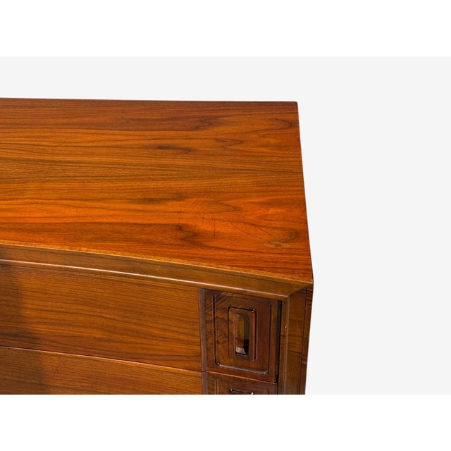 Edmond Spence, Concave Dresser, Stained Wood, Brass, Sweden, 1950s For Sale - Image 11 of 17