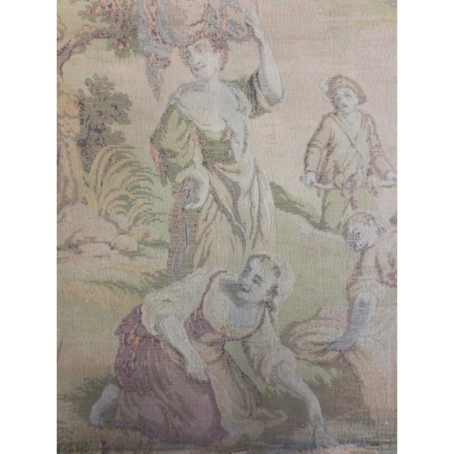 The School of Paris 19th Century Pastoral Landscape Tapestry For Sale - Image 3 of 7