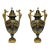 19 Century French Louis XVI Style Gilt Bronzed Mounted Marble Urns - A Pair For Sale