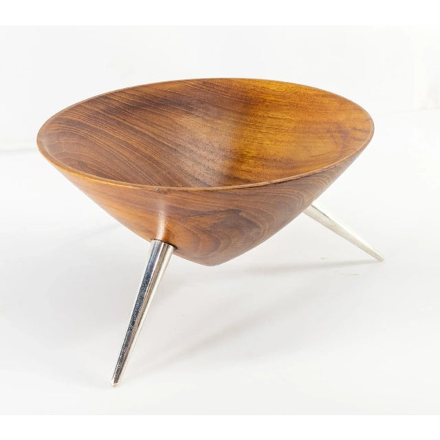 We are selling this fantastic teak bowl. This Mid-century bowl has amazing design and style with simply carved teak bowl...