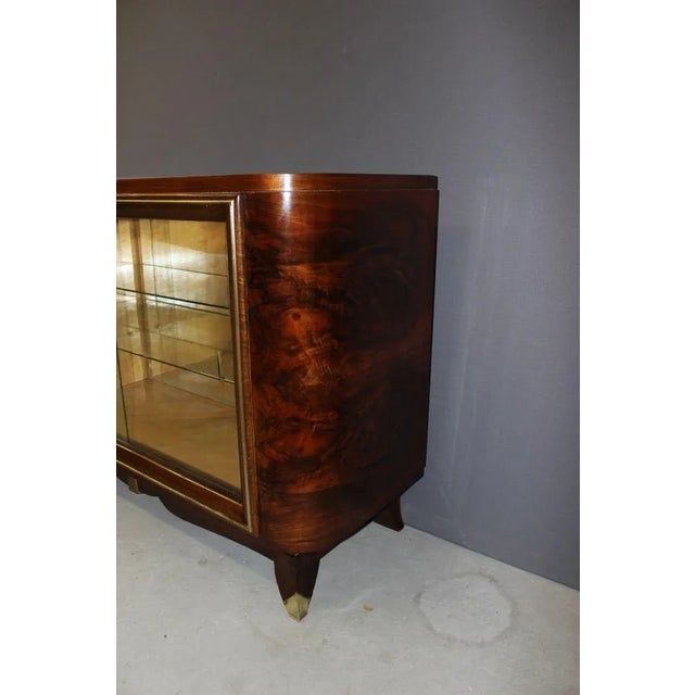 1940s Silversmiths Art Deco Period Walnut Cabinet For Sale - Image 5 of 14