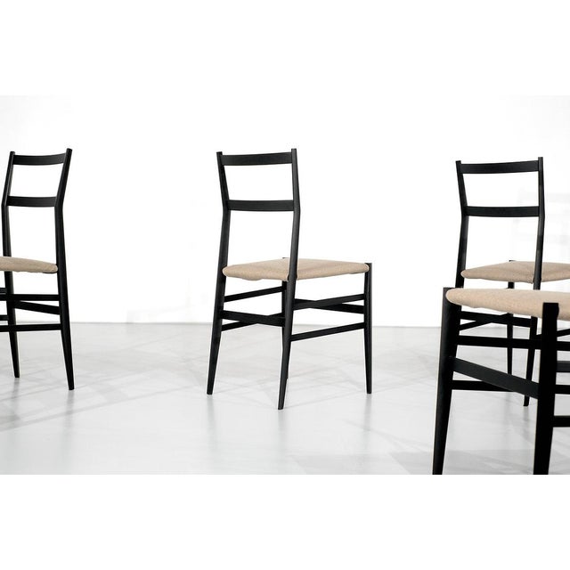 1990s Wooden Superleggera Chairs by Gio Ponti for Cassina, Italy, 1957, Set of 10 For Sale - Image 5 of 15
