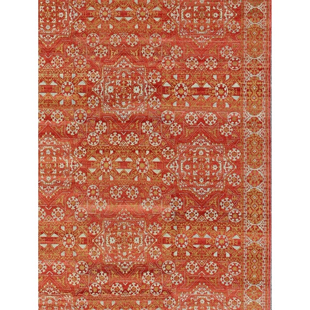 Traditional Large Transitional Rug in Red by Keivan Woven Arts 11' X 15' For Sale - Image 3 of 11