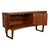 Mid Century Modern Danish Style Compact Zebra Wood Teak Credenza Sideboard 1960 For Sale - Image 9 of 13