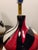 Glass Vintage 1970s Italian Opaline Cased Glass Vase Set - Red, Amber & Black Swirl For Sale - Image 7 of 12